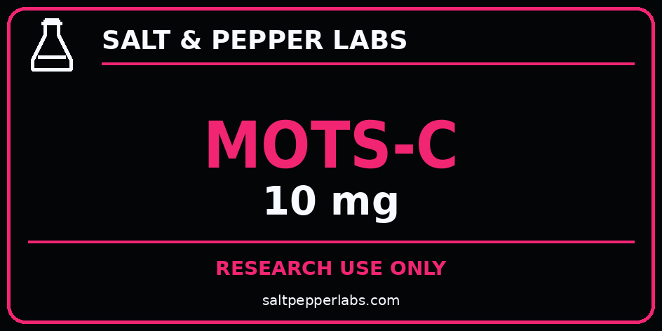 MOTS-C 10 mg Salt & Pepper Labs label