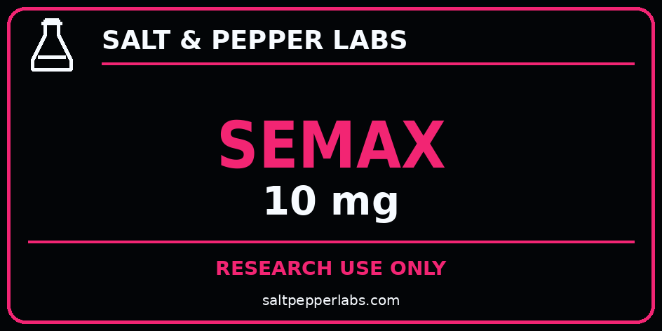 Semax 10 mg Salt & Pepper Labs label